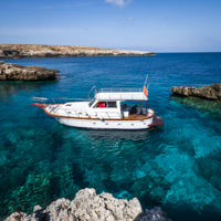 Gita in barca a Lampedusa